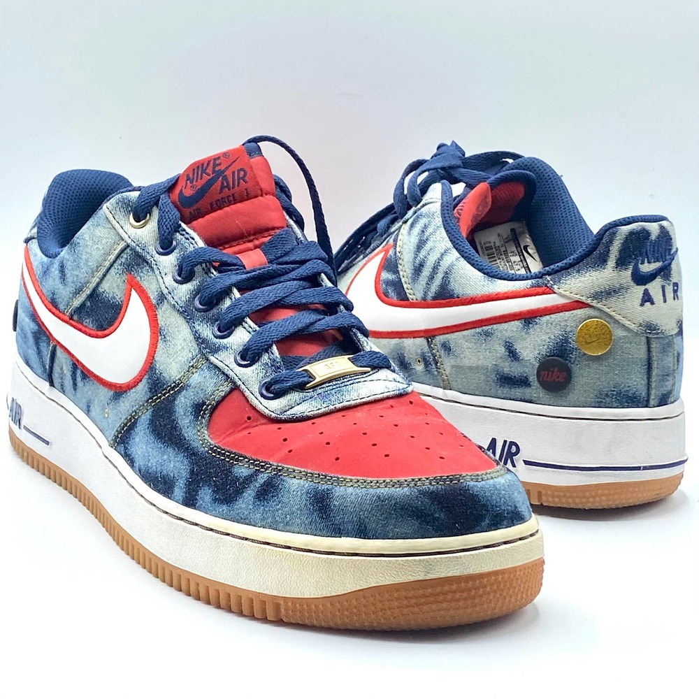 Nike Air Force 1 Low 'Acid Washed Denim' Great Condition (Size 13)